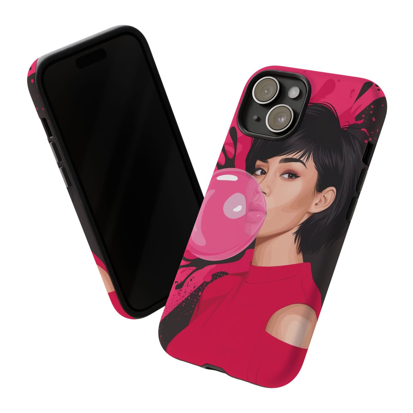 Bubble Gum Girl iPhone Case – Bold & Stylish Custom Design