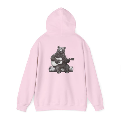 Bear Playing Guitar Hoodie – Fun & Unique Custom Design