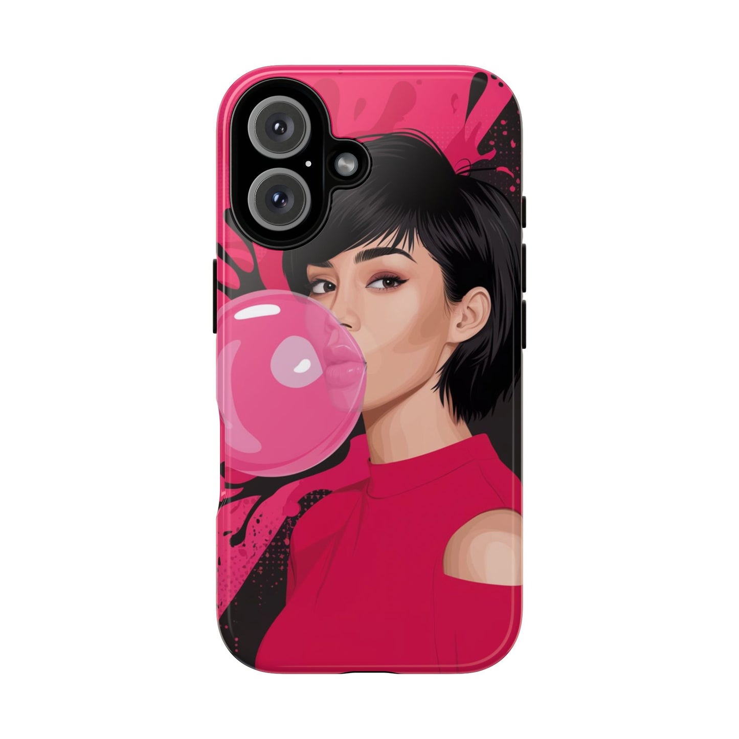 Bubble Gum Girl iPhone Case – Bold & Stylish Custom Design