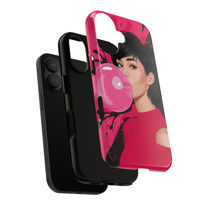 Bubble Gum Girl iPhone Case – Bold & Stylish Custom Design