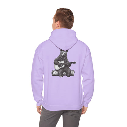 Bear Playing Guitar Hoodie – Fun & Unique Custom Design