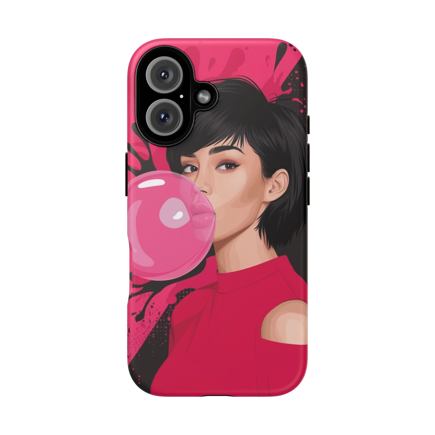 Bubble Gum Girl iPhone Case – Bold & Stylish Custom Design