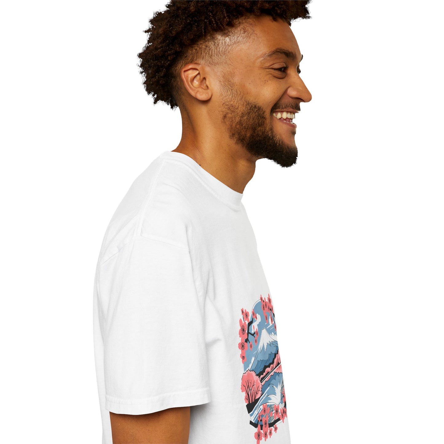 Cherry Blossom Mountain T-Shirt | Japanese Sakura Art Tee