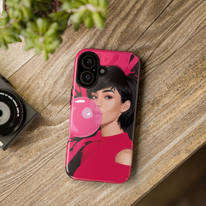 Bubble Gum Girl iPhone Case – Bold & Stylish Custom Design