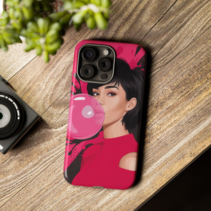 Bubble Gum Girl iPhone Case – Bold & Stylish Custom Design