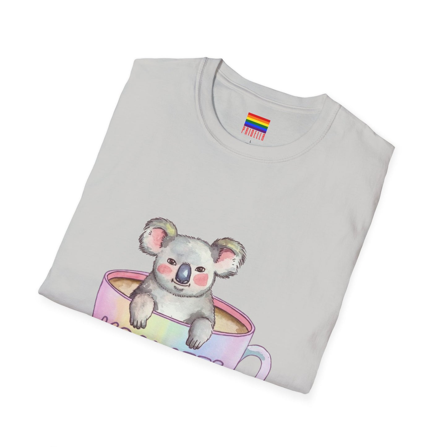 Koalatte Cute Coffee T-Shirt | Koala & Latte Design | Pridella