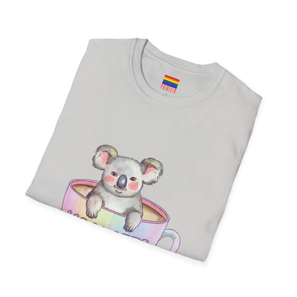 Koalatte Cute Coffee T-Shirt | Koala & Latte Design | Pridella