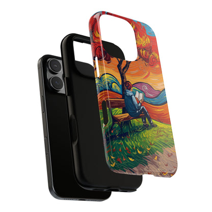 Reading in Nature iPhone Case – Artistic & Nature-Inspired Design | Predella