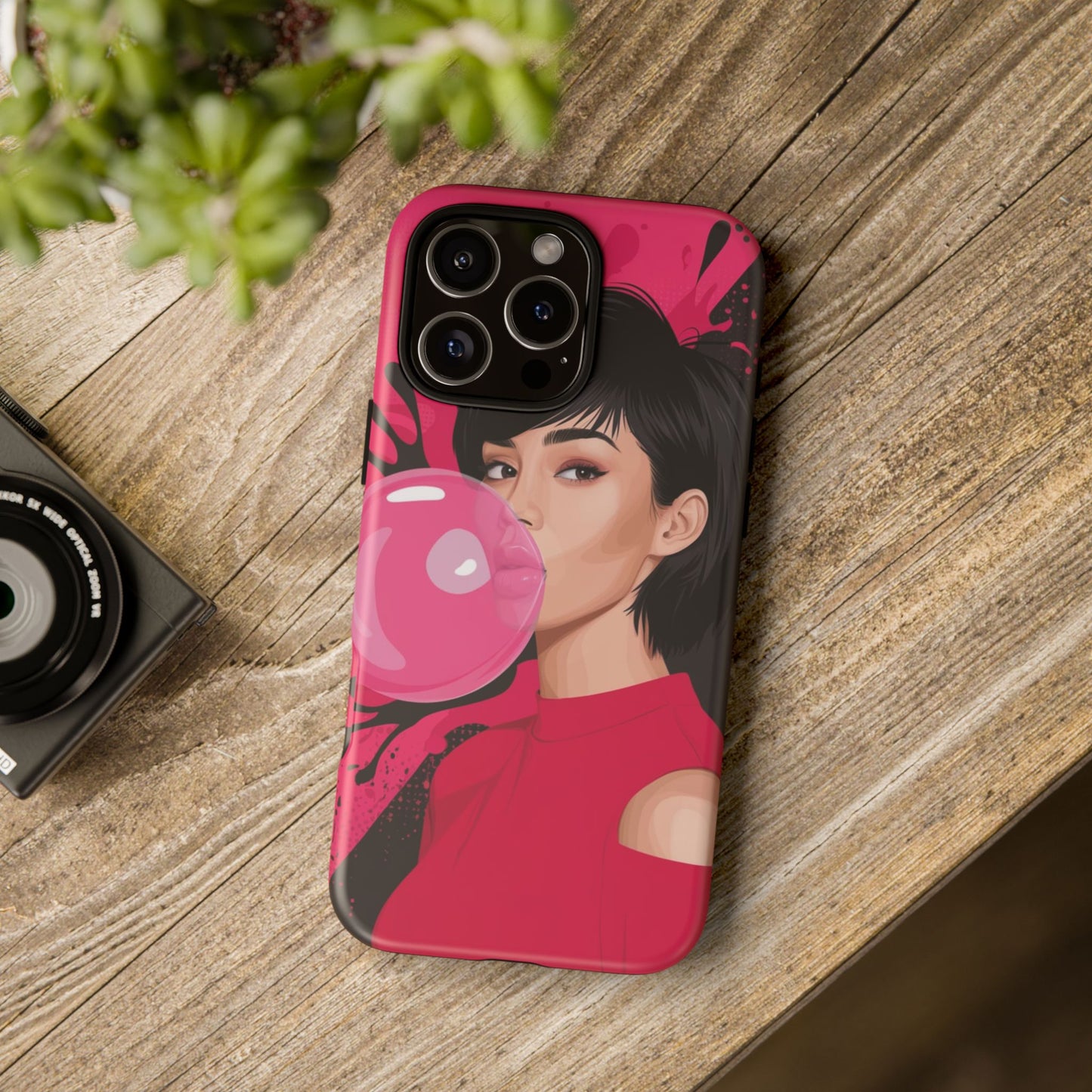 Bubble Gum Girl iPhone Case – Bold & Stylish Custom Design