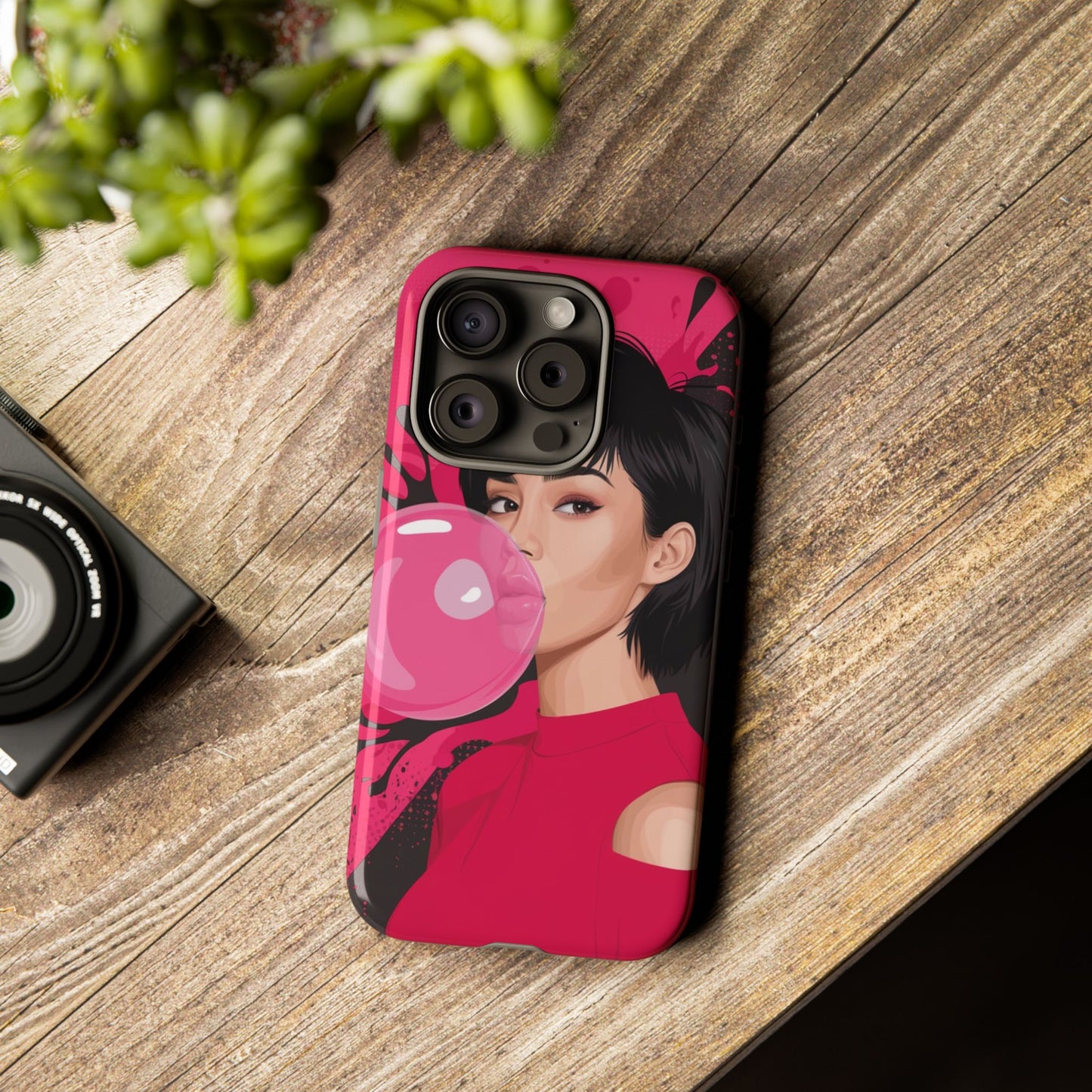 Bubble Gum Girl iPhone Case – Bold & Stylish Custom Design