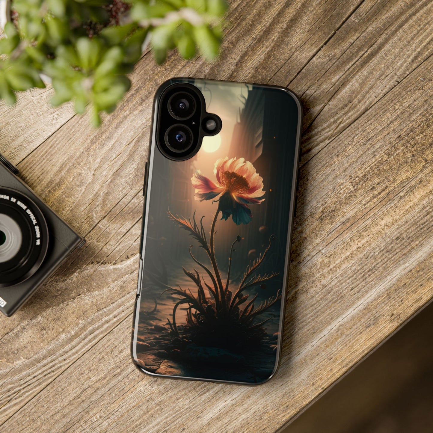 Flower in the Dark iPhone Case – Artistic Custom Protective Case