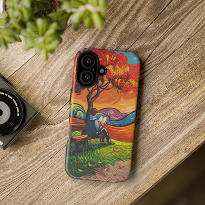 Reading in Nature iPhone Case – Artistic & Nature-Inspired Design | Predella