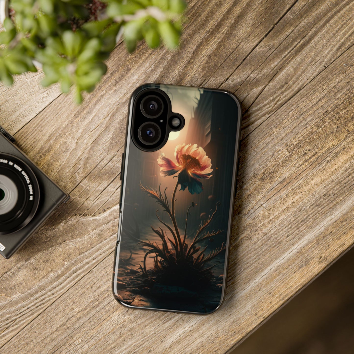 Flower in the Dark iPhone Case – Artistic Custom Protective Case