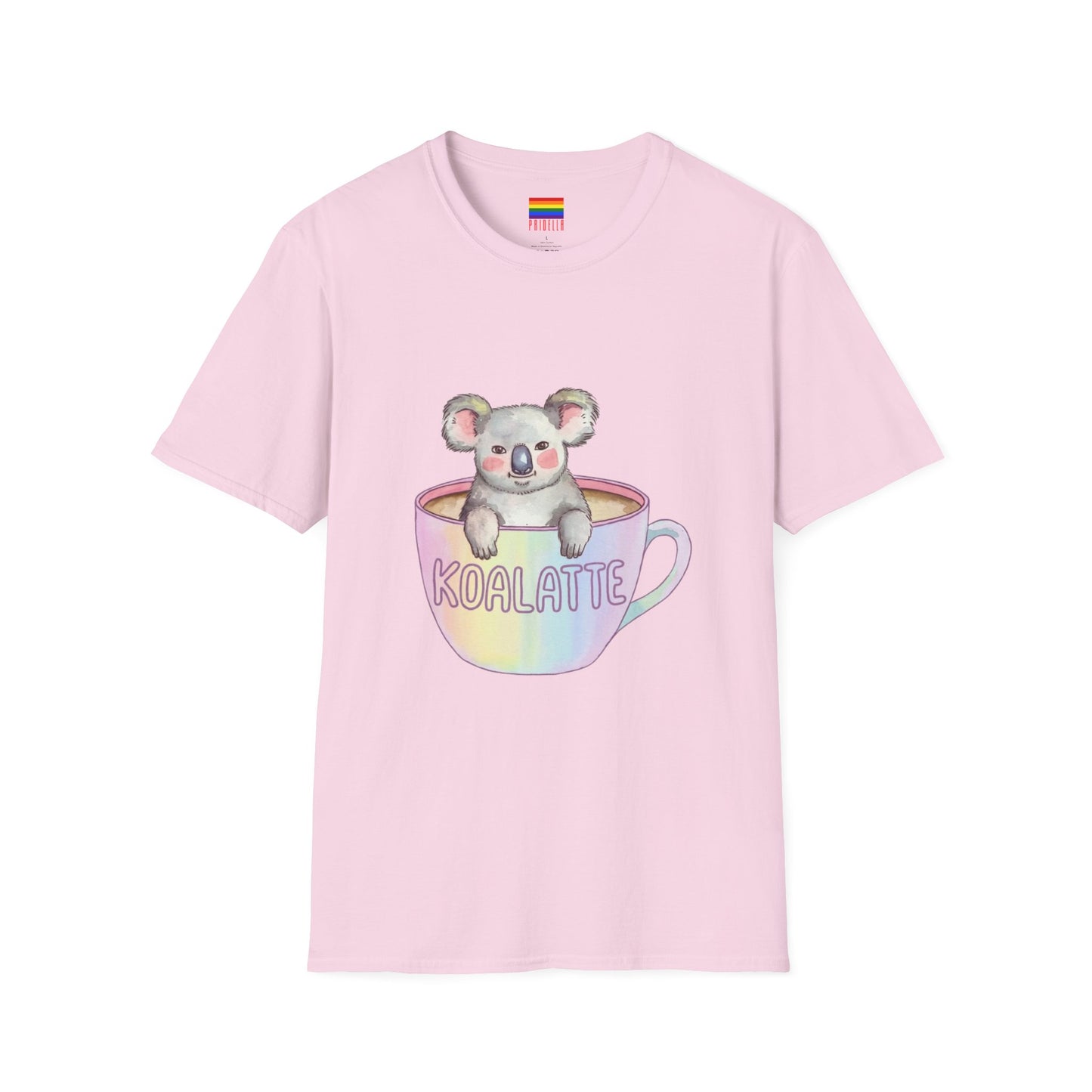 Koalatte Cute Coffee T-Shirt | Koala & Latte Design | Pridella