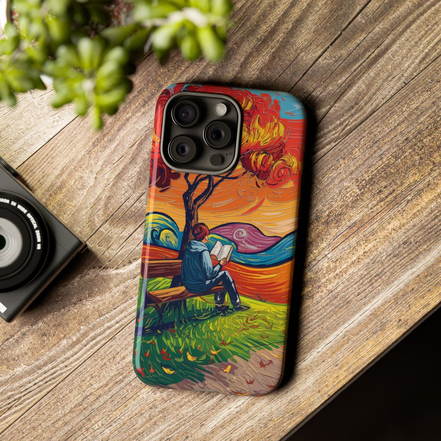 Reading in Nature iPhone Case – Artistic & Nature-Inspired Design | Predella