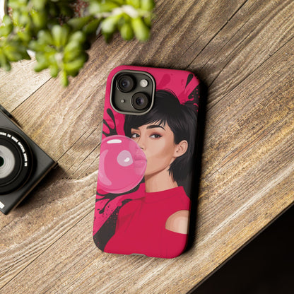 Bubble Gum Girl iPhone Case – Bold & Stylish Custom Design