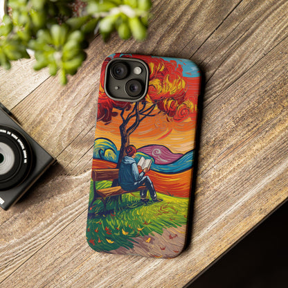 Reading in Nature iPhone Case – Artistic & Nature-Inspired Design | Predella