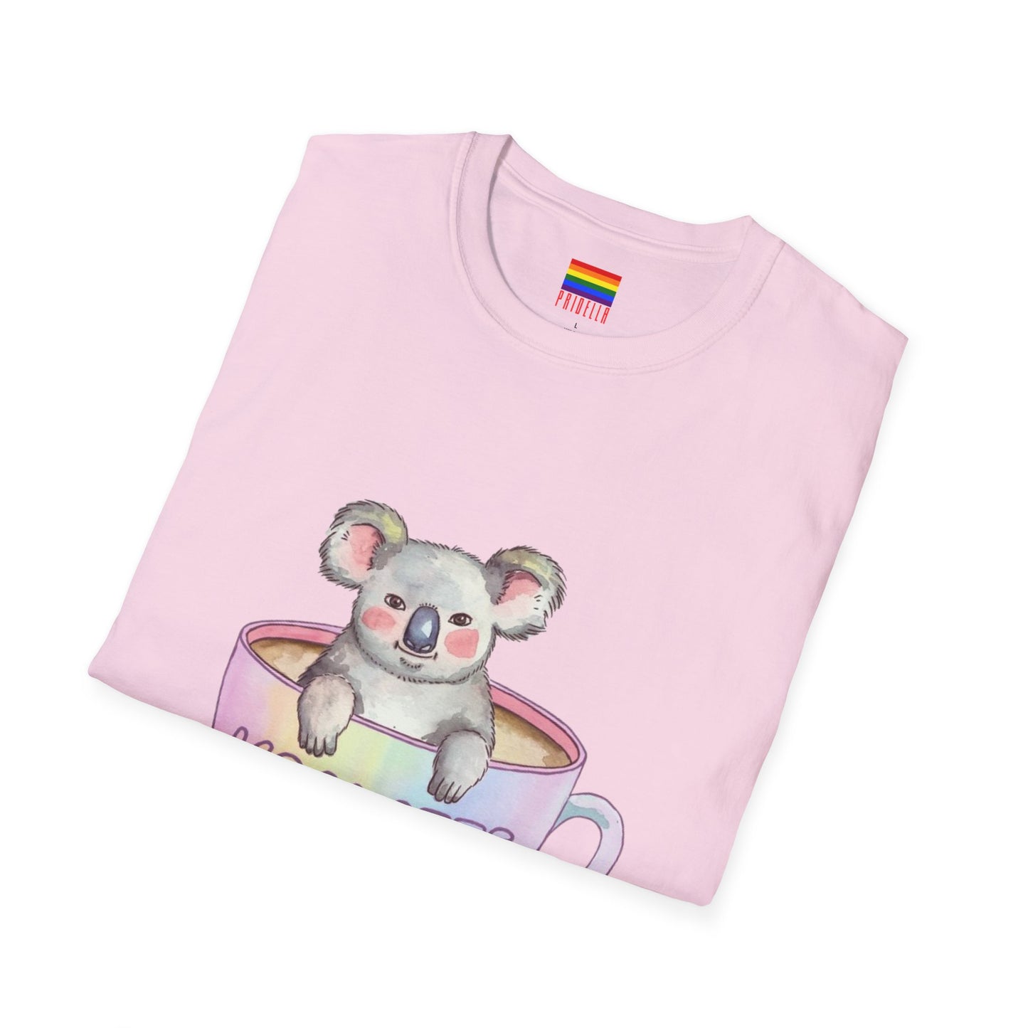 Koalatte Cute Coffee T-Shirt | Koala & Latte Design | Pridella