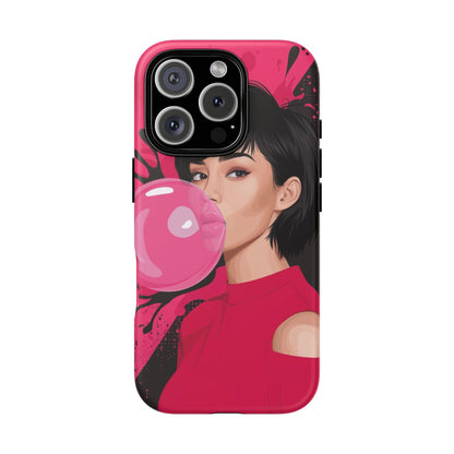 Bubble Gum Girl iPhone Case – Bold & Stylish Custom Design