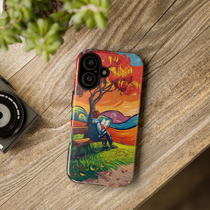 Reading in Nature iPhone Case – Artistic & Nature-Inspired Design | Predella