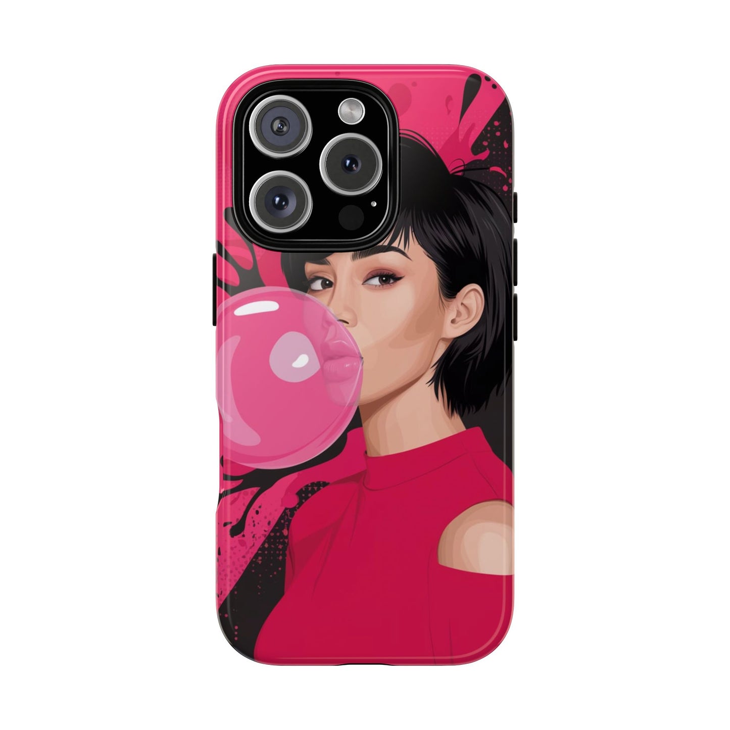 Bubble Gum Girl iPhone Case – Bold & Stylish Custom Design