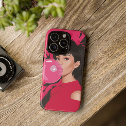 Bubble Gum Girl iPhone Case – Bold & Stylish Custom Design