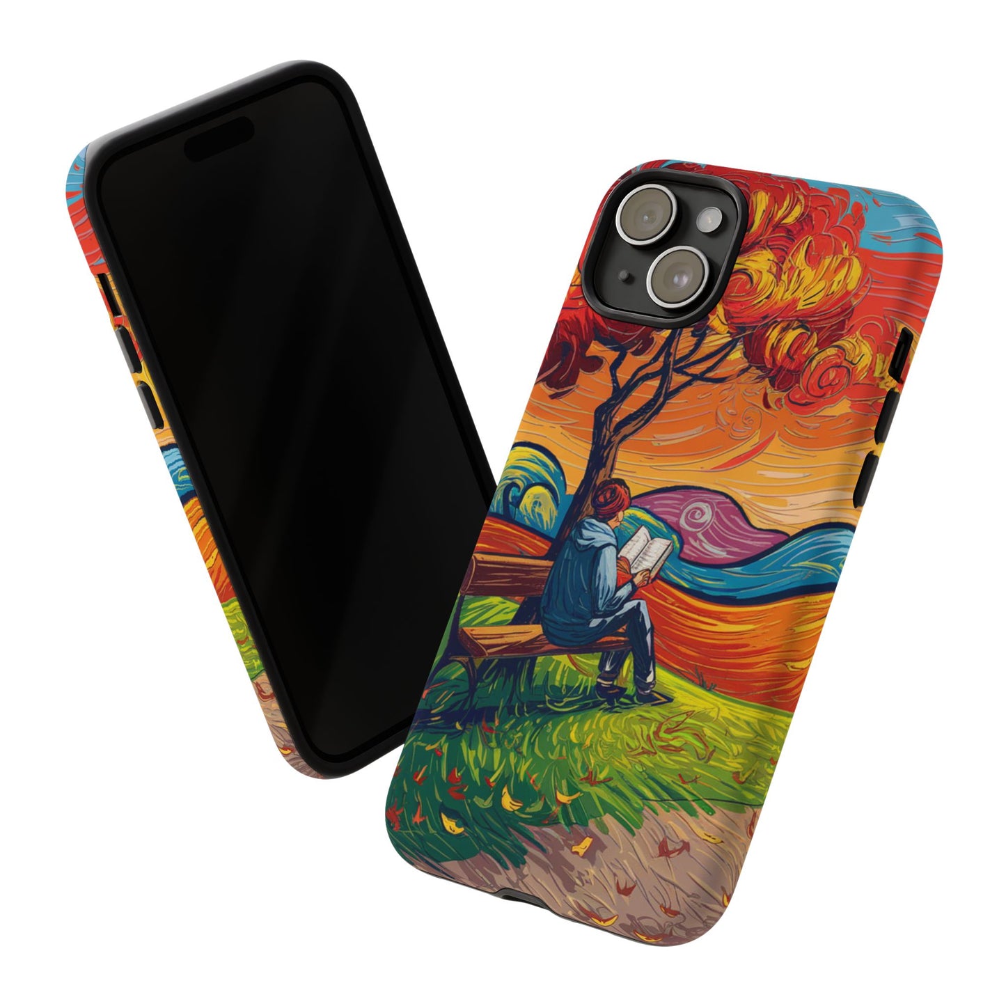 Reading in Nature iPhone Case – Artistic & Nature-Inspired Design | Predella