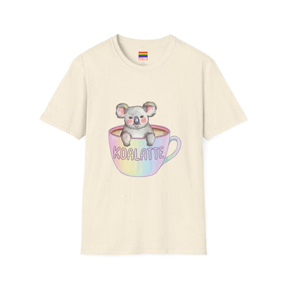 Koalatte Cute Coffee T-Shirt | Koala & Latte Design | Pridella