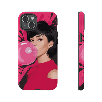 Bubble Gum Girl iPhone Case – Bold & Stylish Custom Design