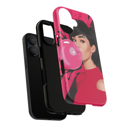 Bubble Gum Girl iPhone Case – Bold & Stylish Custom Design