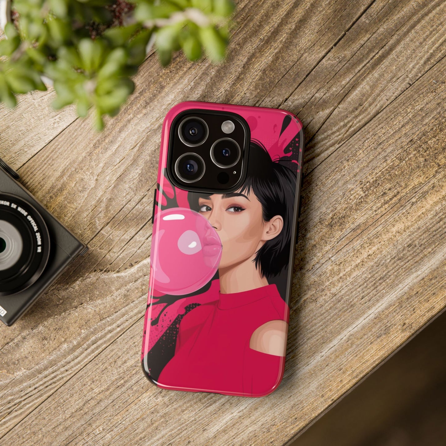 Bubble Gum Girl iPhone Case – Bold & Stylish Custom Design