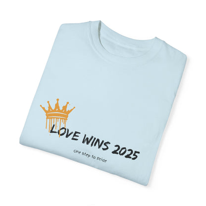 Crowned in Love T-Shirt | Unisex Minimalist Pride Tee – Love Wins 2025