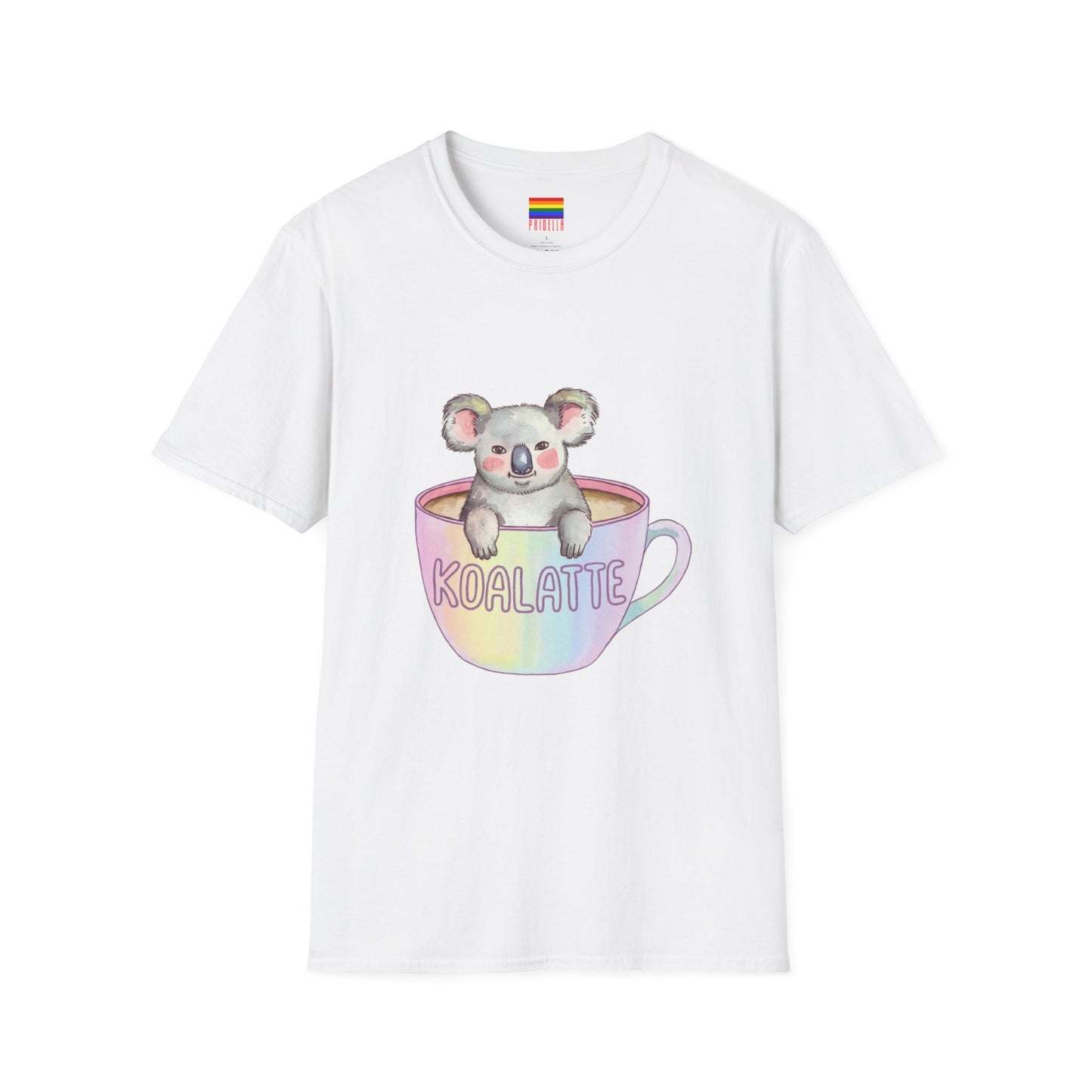 Koalatte Cute Coffee T-Shirt | Koala & Latte Design | Pridella