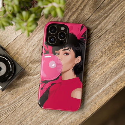 Bubble Gum Girl iPhone Case – Bold & Stylish Custom Design