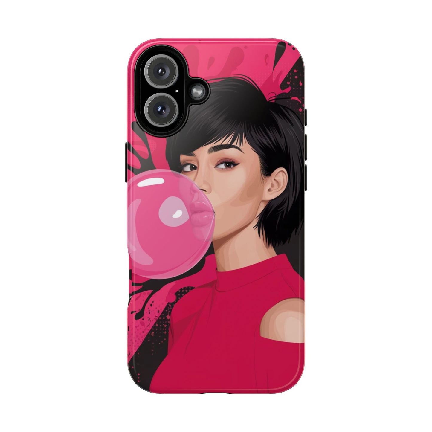 Bubble Gum Girl iPhone Case – Bold & Stylish Custom Design