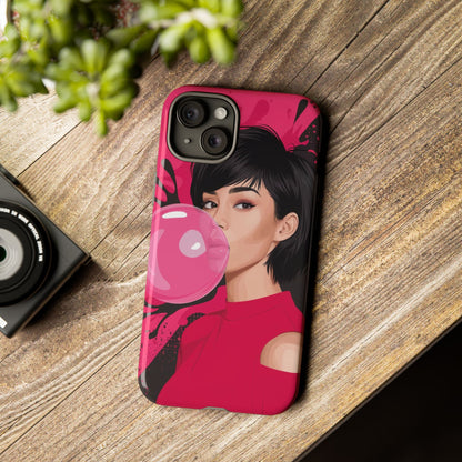 Bubble Gum Girl iPhone Case – Bold & Stylish Custom Design