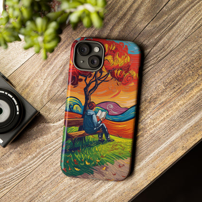 Reading in Nature iPhone Case – Artistic & Nature-Inspired Design | Predella