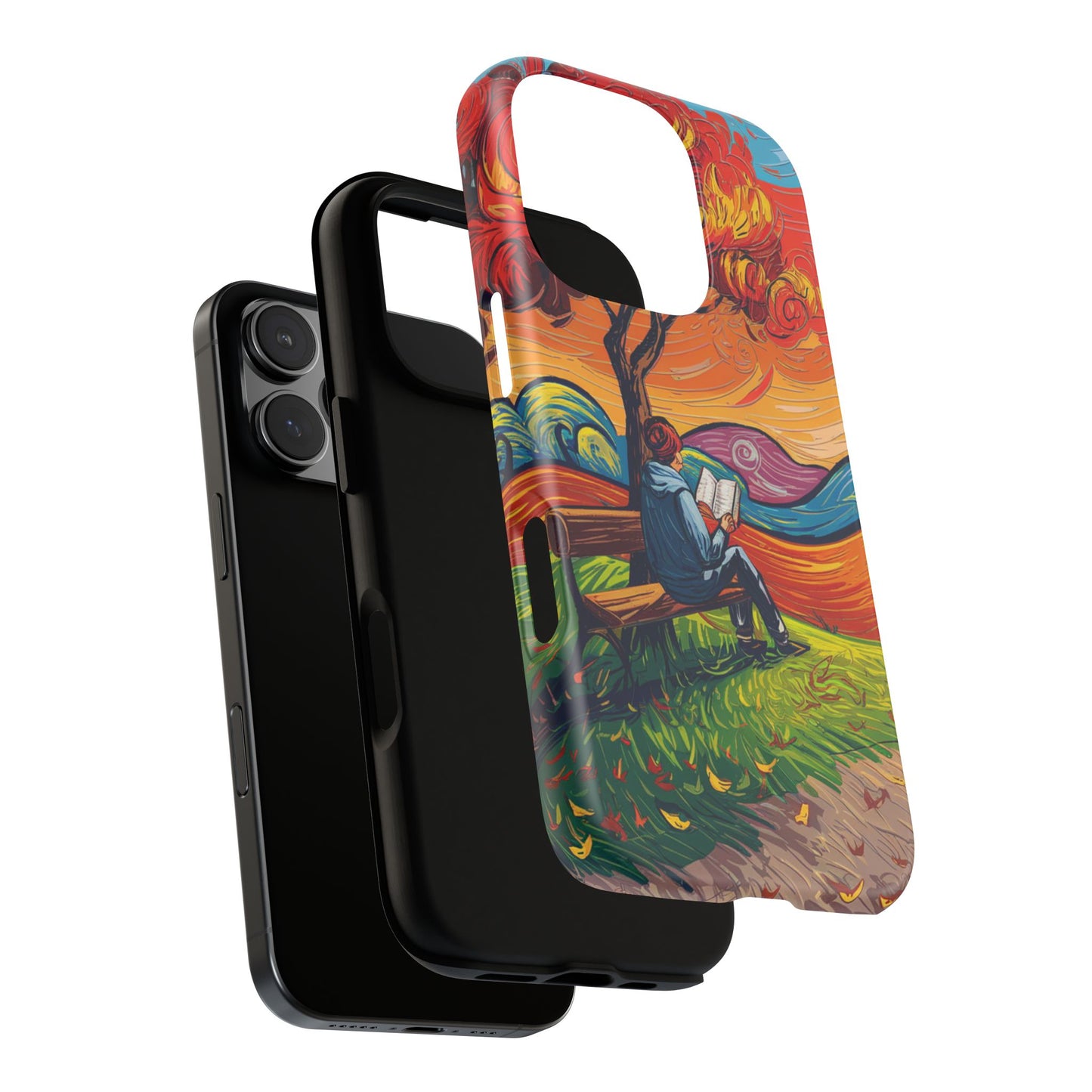 Reading in Nature iPhone Case – Artistic & Nature-Inspired Design | Predella