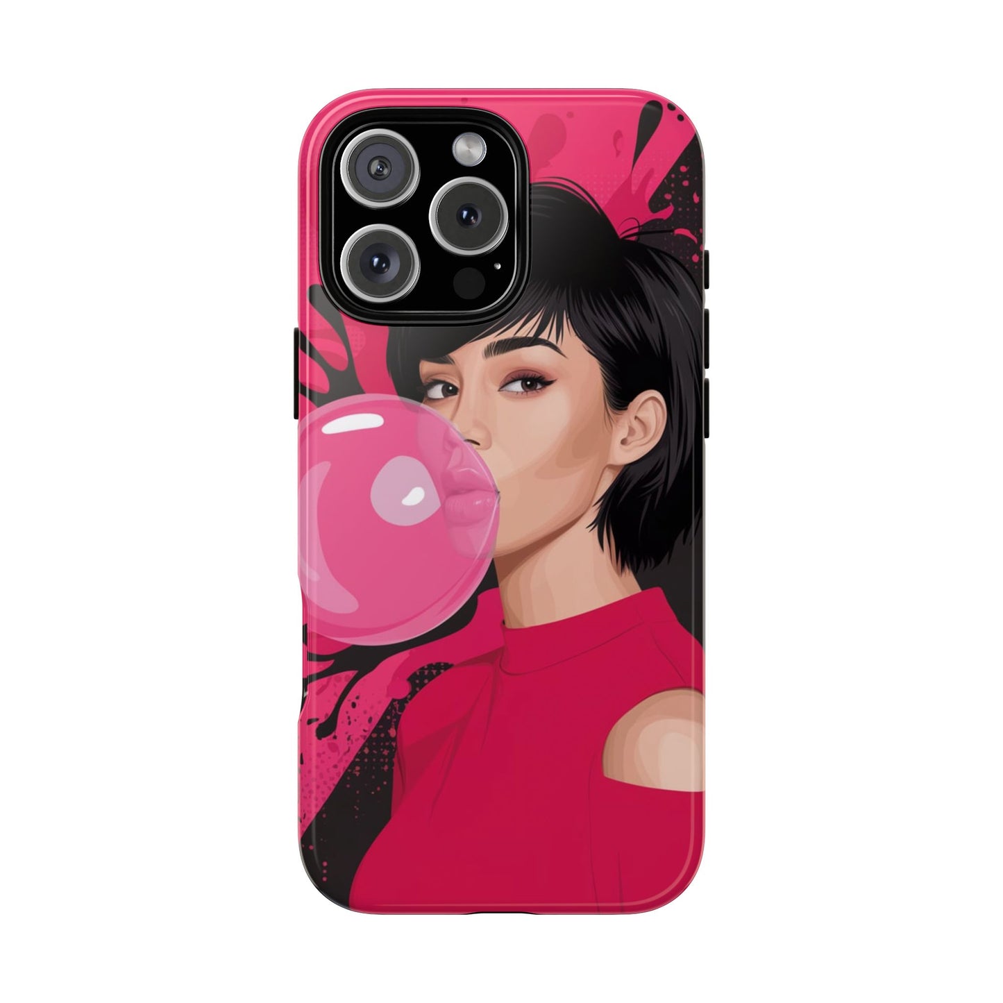 Bubble Gum Girl iPhone Case – Bold & Stylish Custom Design