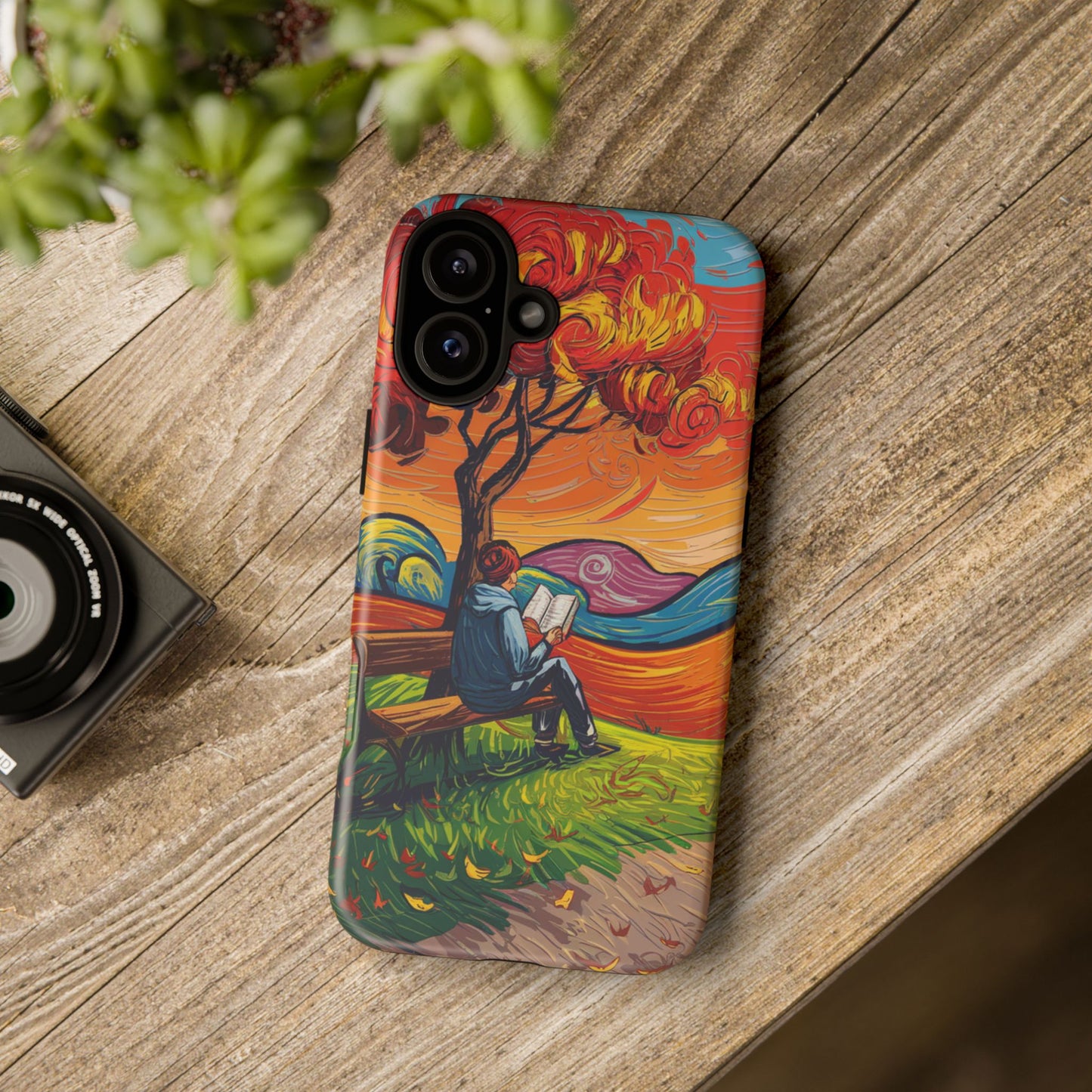 Reading in Nature iPhone Case – Artistic & Nature-Inspired Design | Predella