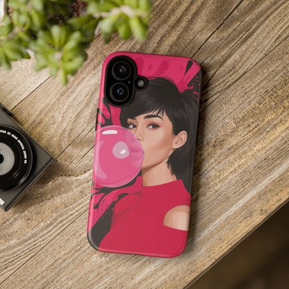 Bubble Gum Girl iPhone Case – Bold & Stylish Custom Design