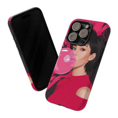 Bubble Gum Girl iPhone Case – Bold & Stylish Custom Design