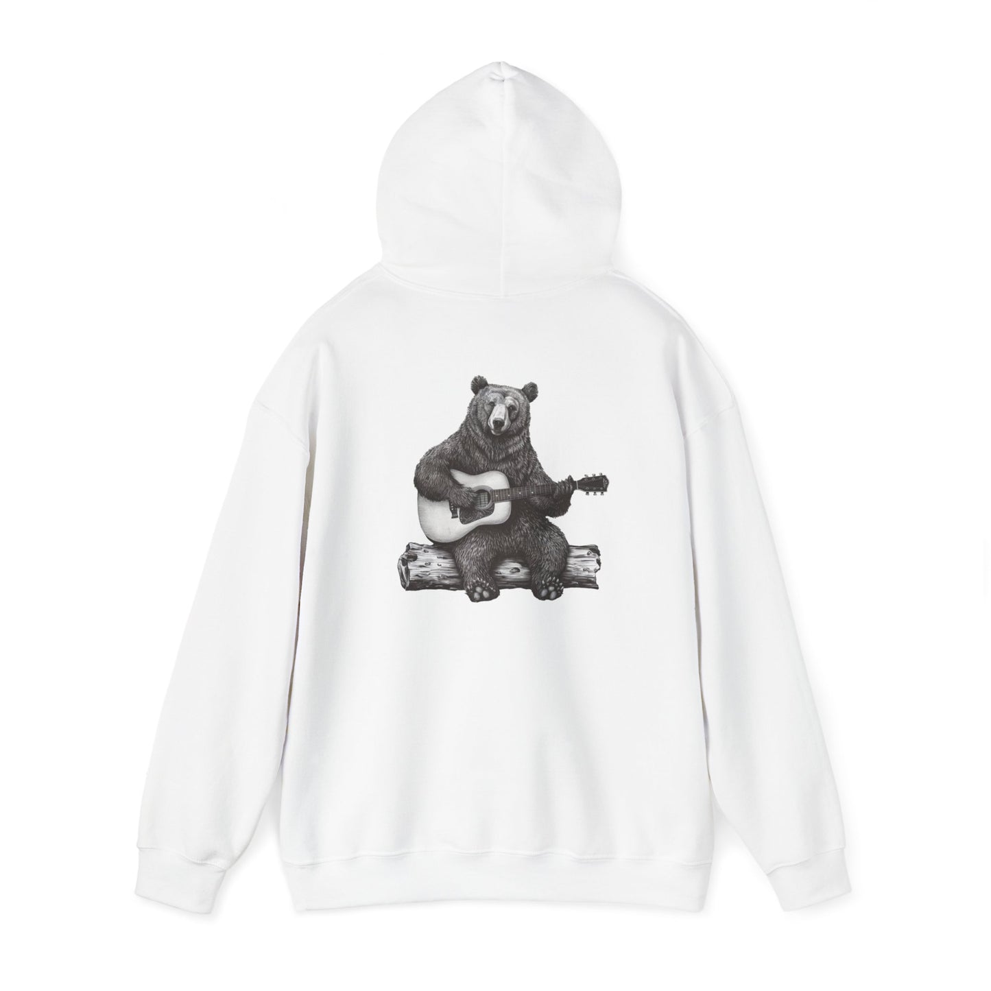 Bear Playing Guitar Hoodie – Fun & Unique Custom Design