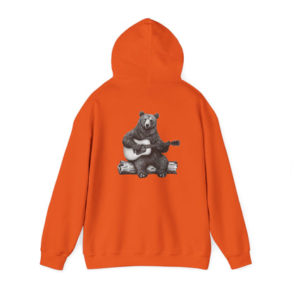 Bear Playing Guitar Hoodie – Fun & Unique Custom Design