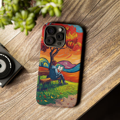 Reading in Nature iPhone Case – Artistic & Nature-Inspired Design | Predella