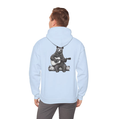 Bear Playing Guitar Hoodie – Fun & Unique Custom Design