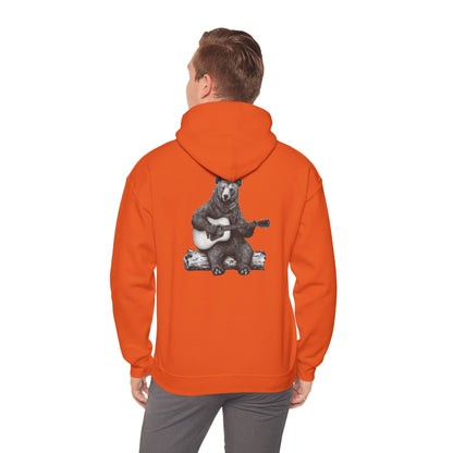 Bear Playing Guitar Hoodie – Fun & Unique Custom Design