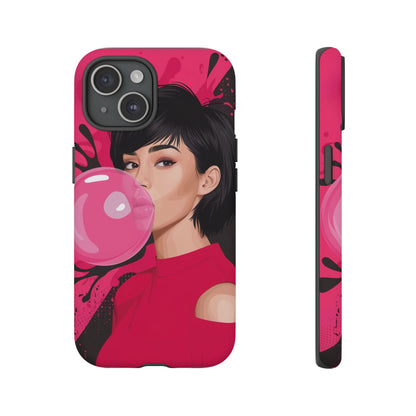 Bubble Gum Girl iPhone Case – Bold & Stylish Custom Design