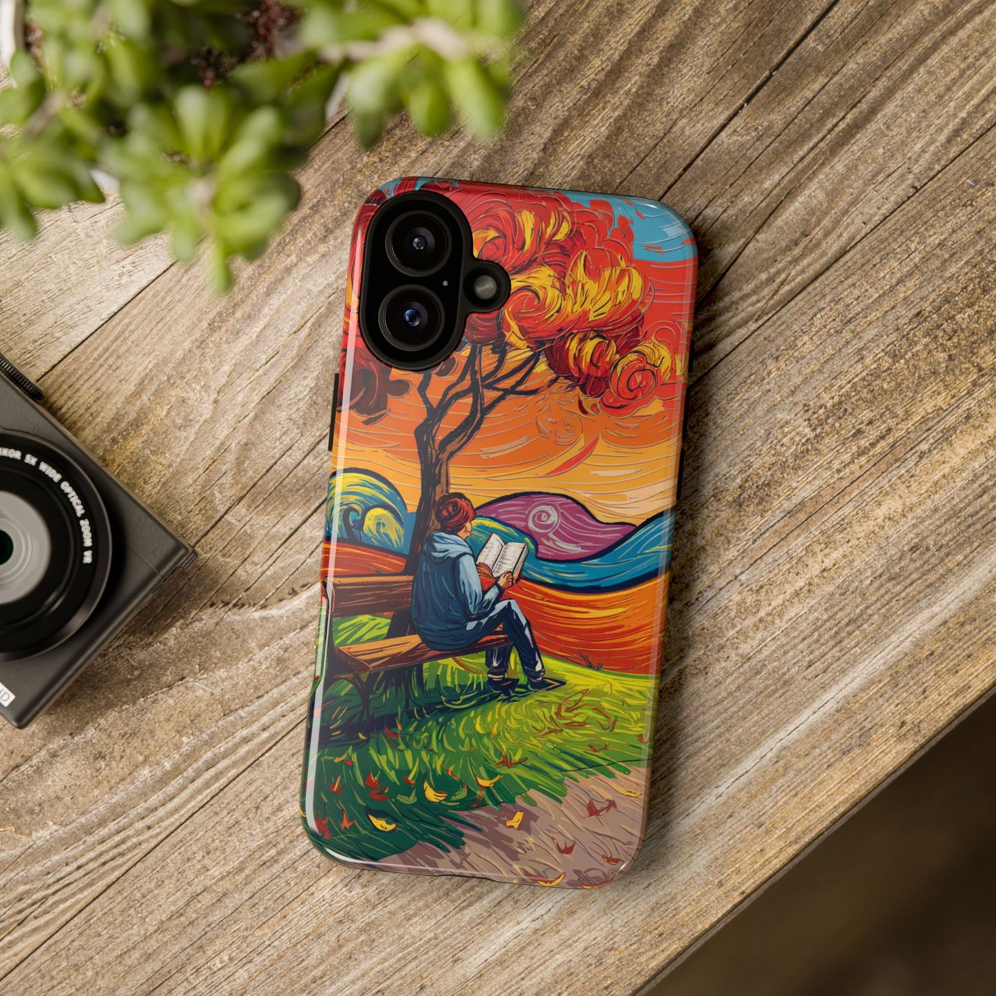 Reading in Nature iPhone Case – Artistic & Nature-Inspired Design | Predella