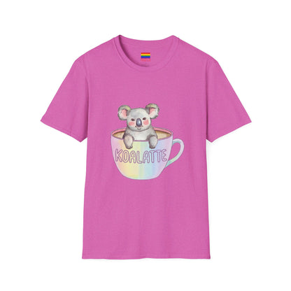 Koalatte Cute Coffee T-Shirt | Koala & Latte Design | Pridella